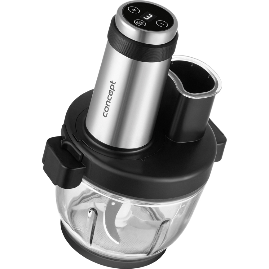 Concept RM3300 - Кухненски робот с ренде 1000W/230V черен/неръждаем