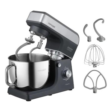 Concept RM6010 - Кухненски планетарен робот DOUGH EXPERT 1900W/230V антрацит/неръждаема стомана