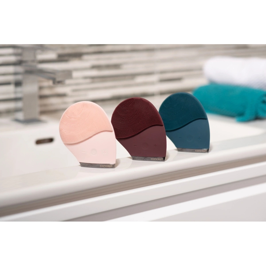 Concept SK9100 - Почистваща четка за лице SONIVIBE 2W/5V 250 mAh IPX7 синя