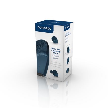 Concept SK9100 - Почистваща четка за лице SONIVIBE 2W/5V 250 mAh IPX7 синя