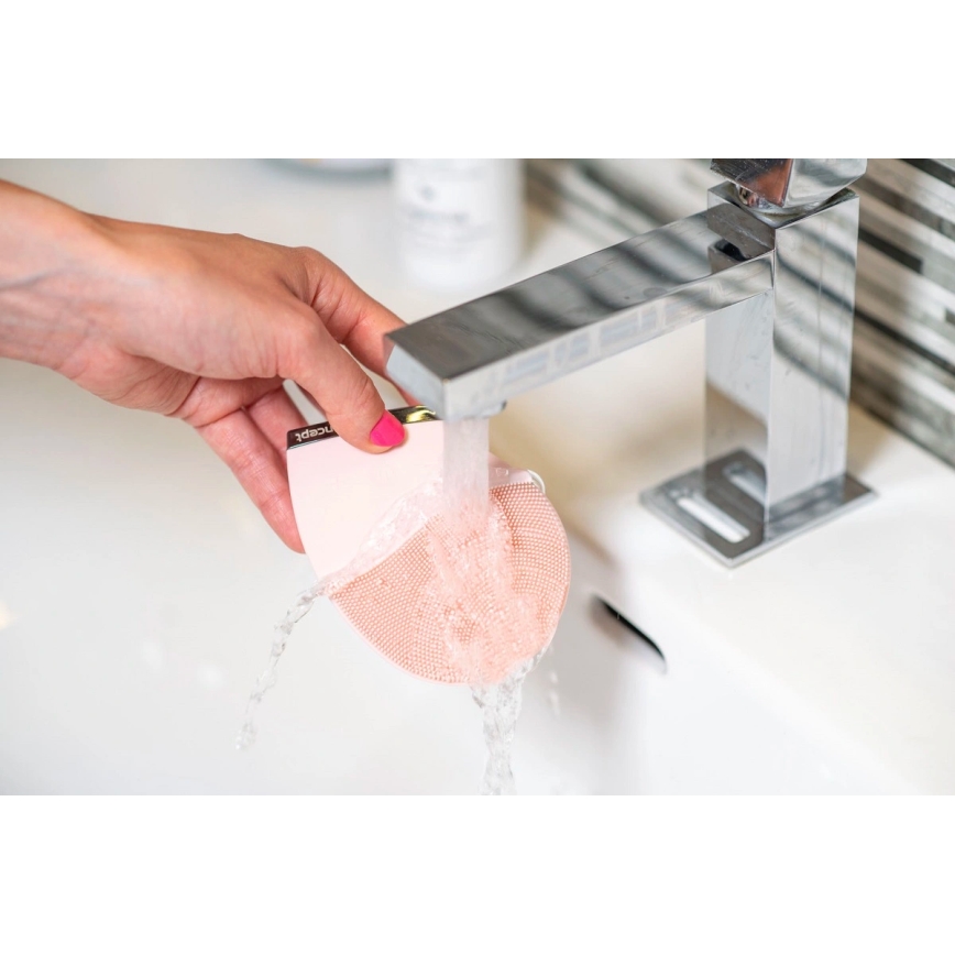 Concept SK9102 - Почистваща четка за лице SONIVIBE 2W/5V 250 mAh IPX7 розова