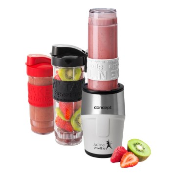 Concept SM3380 - Блендер за смути с аксесоари ACTIVE SMOOTHIE 500W/230V бял