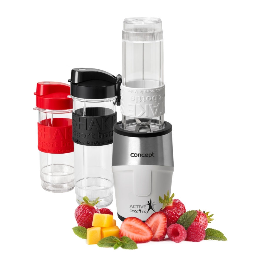 Concept SM3380 - Блендер за смути с аксесоари ACTIVE SMOOTHIE 500W/230V бял