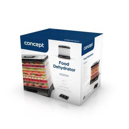 Concept SO2042 - Сушилня за храни 500W/230V черна + силиконова форма