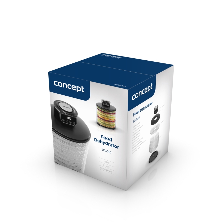 Concept SO3010 - Сушилня за храна 245W/230V черен