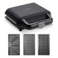 Concept SV3054 - Уред за приготвяне на сандвичи 3в1 700W/230V черен