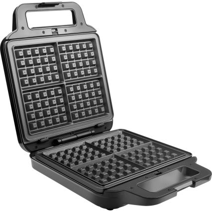 Concept SV3080 - Тостер FAMILY 3 в 1 1200W/230V черен/неръждаема стомана