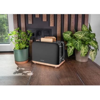 Concept TE2016 - Тостер с два отвора и приставка за запичане 930W/230V черен