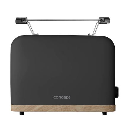 Concept TE2016 - Тостер с два отвора и приставка за запичане 930W/230V черен