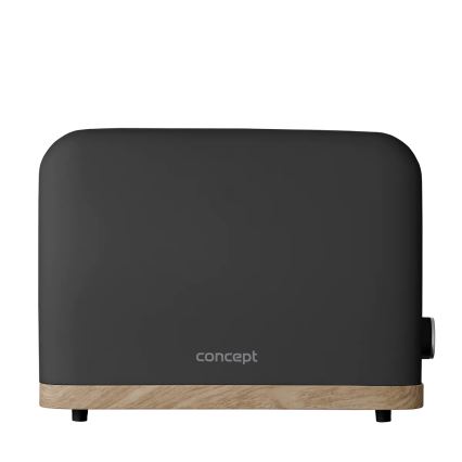 Concept TE2016 - Тостер с два отвора и приставка за запичане 930W/230V черен