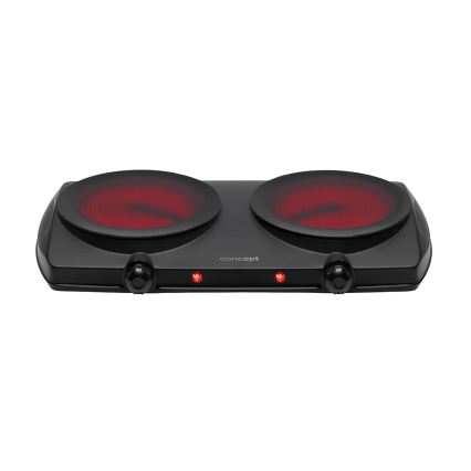 Concept VE3060 - Двоен електрически котлон 2500W/230V черен