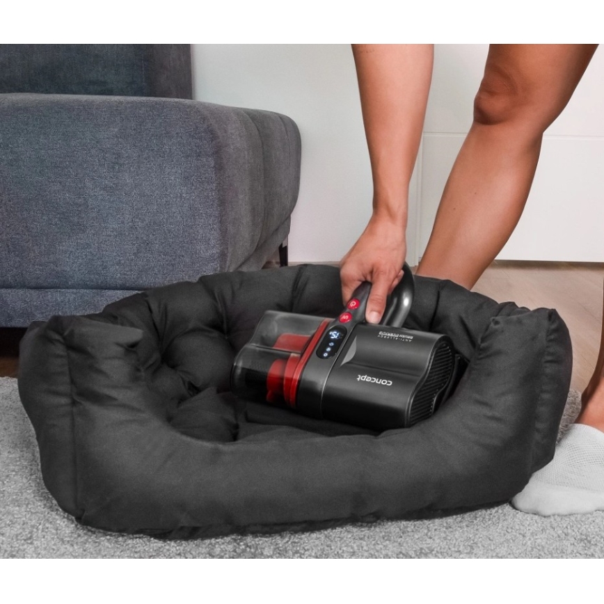 Concept VP2000 - Ръчна антибактериална прахосмукачка с UV-C лампа LUMISTAR 120W/11,1V