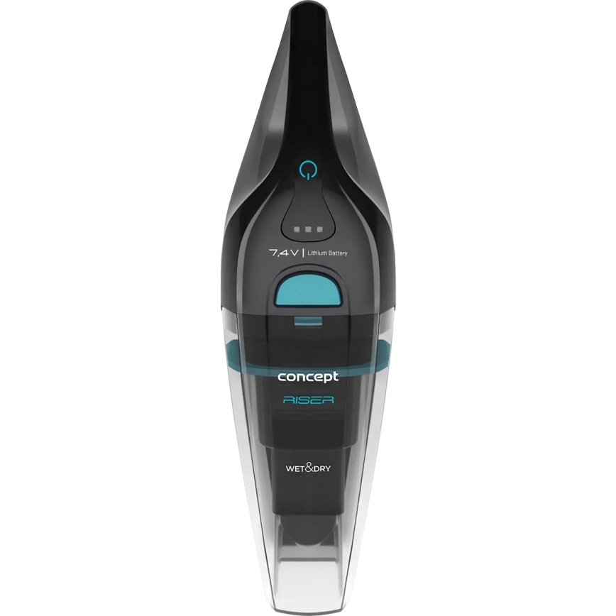 Concept VP4350 - Ръчна прахосмукачка за мокро и сухо RISER 50W/7,4V 2200 mAh черна