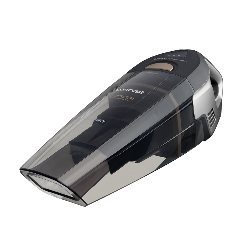 Concept VP4353-Ръчна прахосмукачка WET & DRY RISER EXTENSION 110W/18,5V 2200 mAh черен