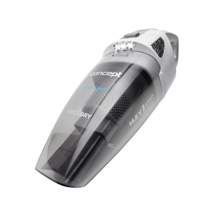 Concept VP4370 - Ръчна прахосмукачка WET & DRY PERFECT CLEAN 90W/14,8V 2200 mAh бял