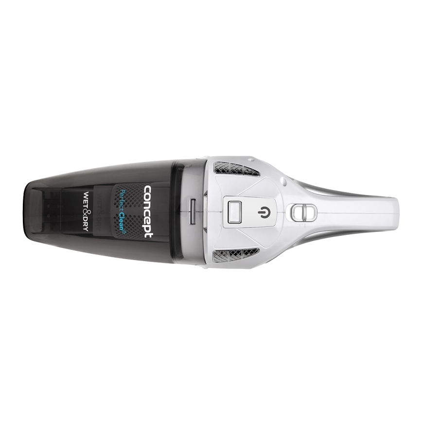 Concept VP4370 - Ръчна прахосмукачка WET & DRY PERFECT CLEAN 90W/14,8V 2200 mAh бял