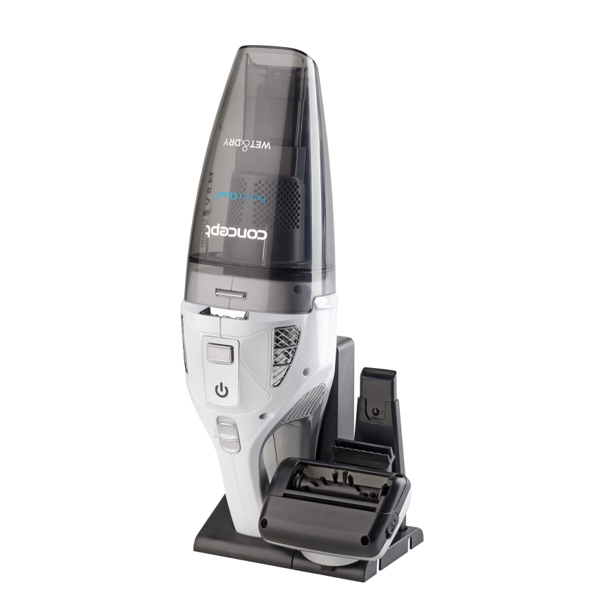Concept VP4370 - Ръчна прахосмукачка WET & DRY PERFECT CLEAN 90W/14,8V 2200 mAh бял