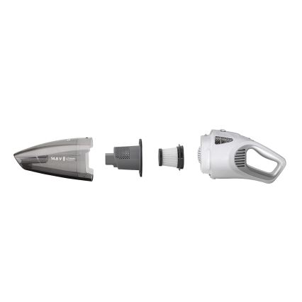 Concept VP4370 - Ръчна прахосмукачка WET & DRY PERFECT CLEAN 90W/14,8V 2200 mAh бял