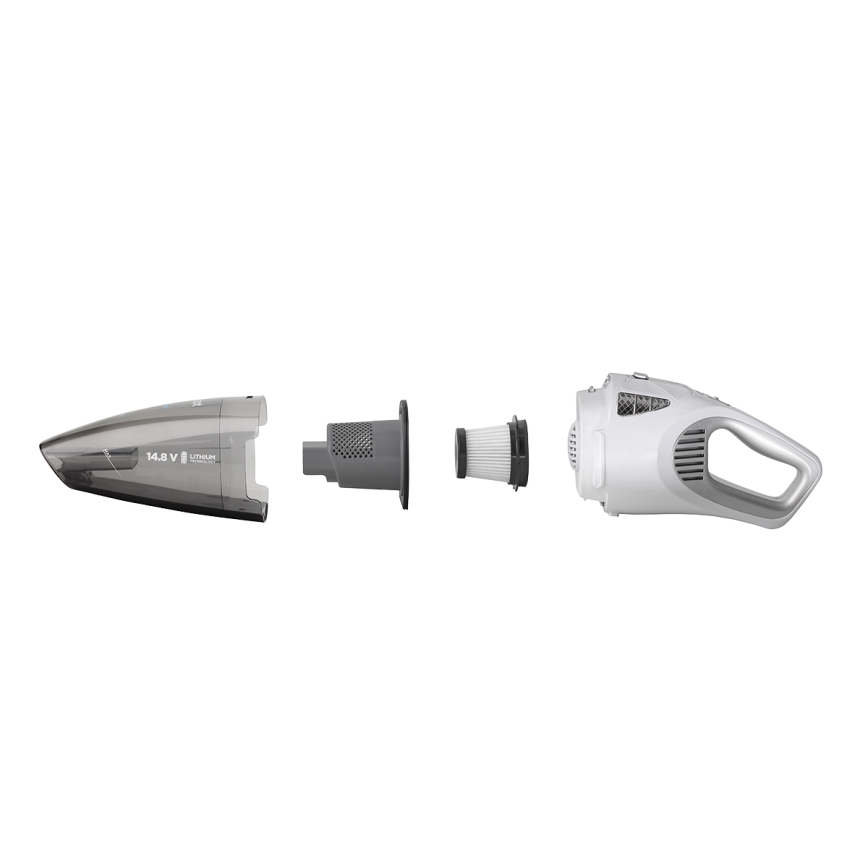 Concept VP4370 - Ръчна прахосмукачка WET & DRY PERFECT CLEAN 90W/14,8V 2200 mAh бял