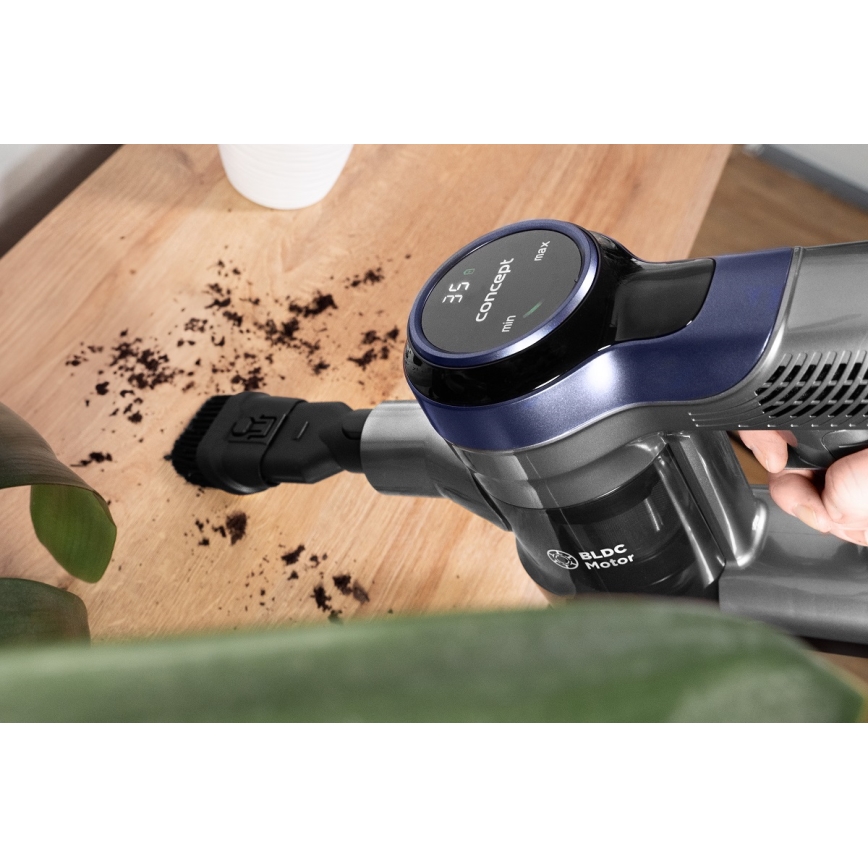 Concept VP6040 - Ръчна прахосмукачка 2в1 ICONIC ANIMAL TELESCOPE 200W/22,2V 2200 mAh син