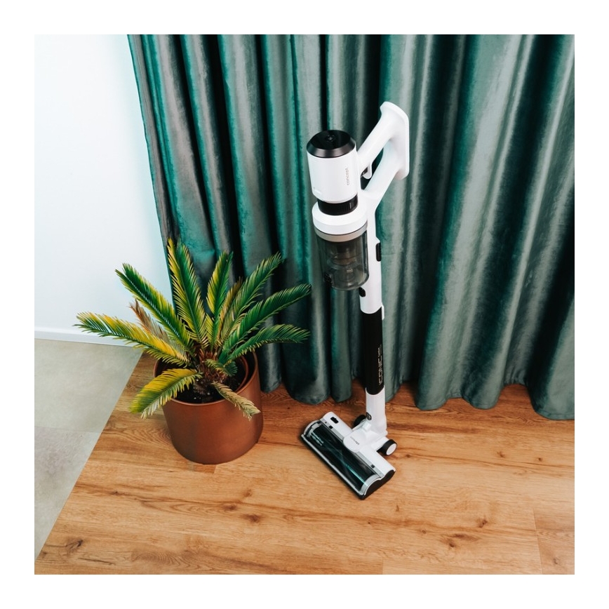 Concept VP6125 - Прахосмукачка 2 в 1 (вертикална и ръчна) ICONIC Comfort Telescope, 400W/29,6V, 2000 mAh, бяла
