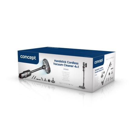 Concept VP6260 - 4 в 1 стик прахосмукачка ULTIMATE PRO+ 500W/29,6V 2200 mAh черна