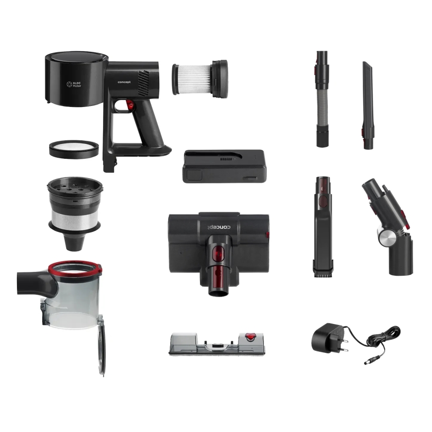 Concept VP6300 - Стик прахосмукачка 5 в 1 ULTIMATE COMPLETE PRO 500W/25,9V 2500 mAh черна