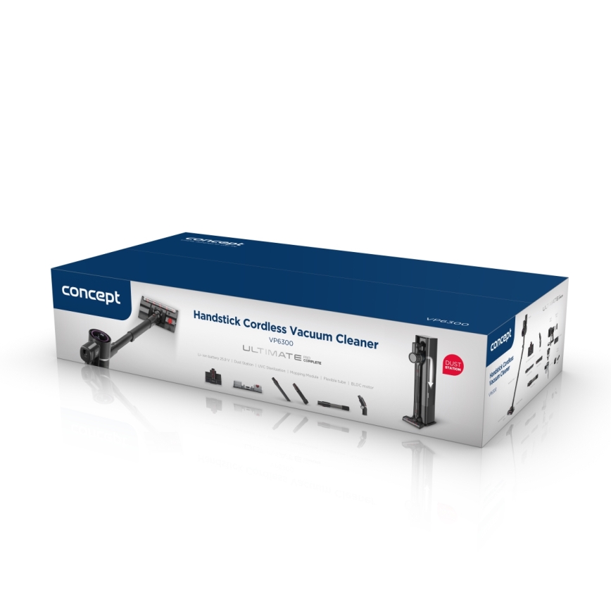 Concept VP6300 - Стик прахосмукачка 5 в 1 ULTIMATE COMPLETE PRO 500W/25,9V 2500 mAh черна