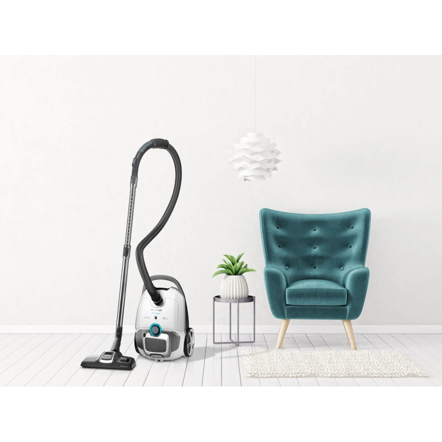 Concept VP8291 - Прахосмукачка с торба PERFECT CLEAN PET EXPERT 700W/230V бяла