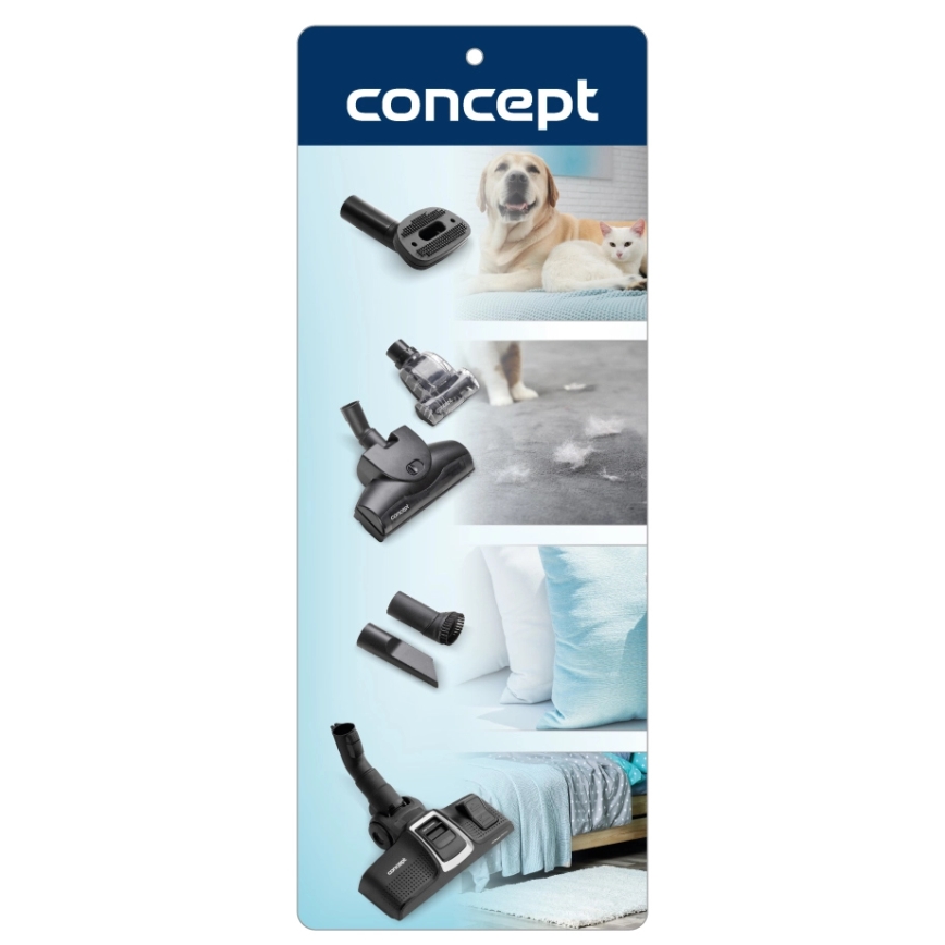 Concept VP8291 - Прахосмукачка с торба PERFECT CLEAN PET EXPERT 700W/230V бяла