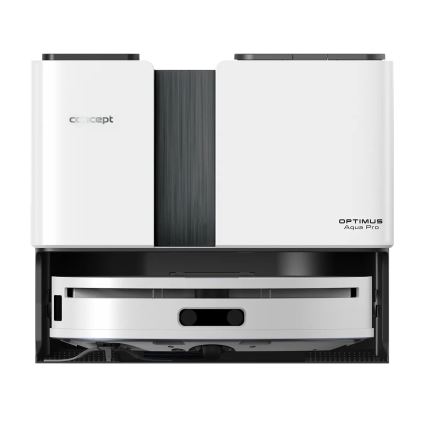 Concept VR4050 - Умен робот-прахосмукачка с моп 2-в-1 OPTIMUS AQUA PRO LASER 3D 600W/230V 5200 mAh Wi-Fi бяла