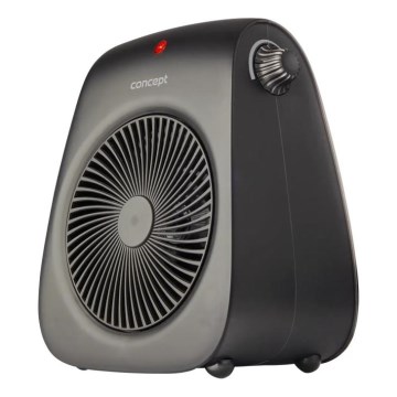 Concept vt7041 - Вентилатор с нагревател 1000/2000W/230V черен