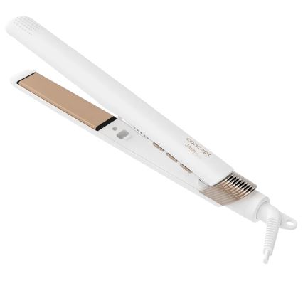 Concept VZ2110 - Изправяща преса за коса GLAM STYLE 48W/230V бяла/розово злато