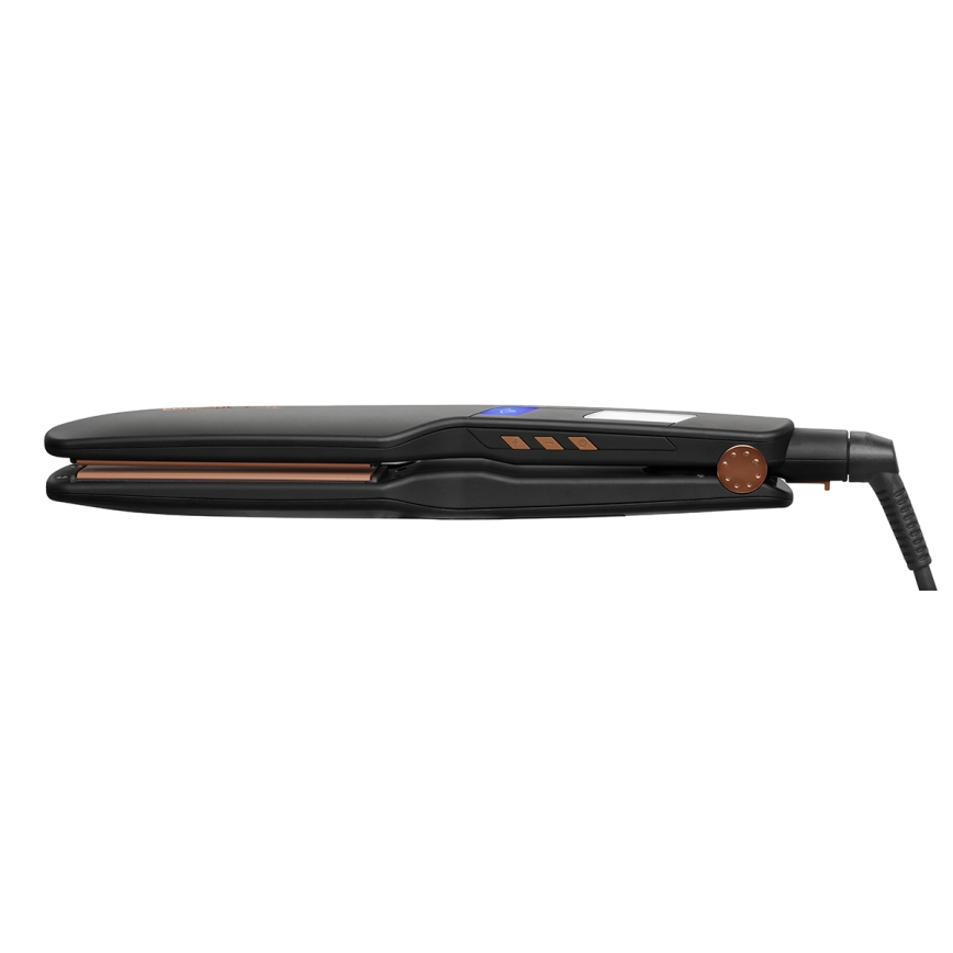 Concept VZ6010 - Преса за коса с пара с LED дисплей ELITE STEAM BOOST 54W/230V черен