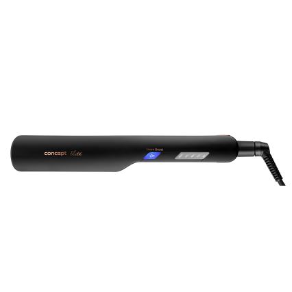 Concept VZ6010 - Преса за коса с пара с LED дисплей ELITE STEAM BOOST 54W/230V черен