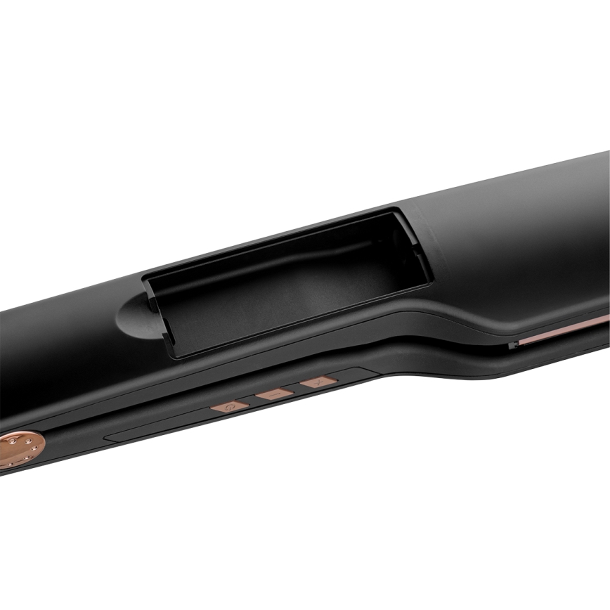 Concept VZ6010 - Преса за коса с пара с LED дисплей ELITE STEAM BOOST 54W/230V черен