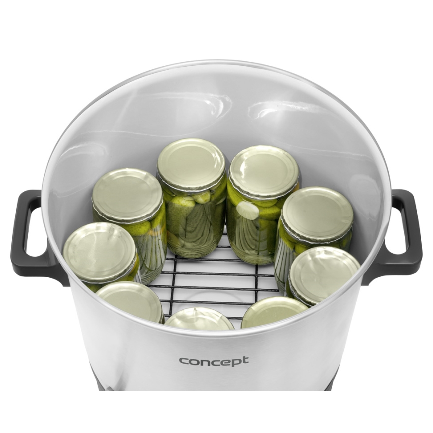 Concept ZH0030 - Уред за консервиране 27 l 2000W/230V бял/черен