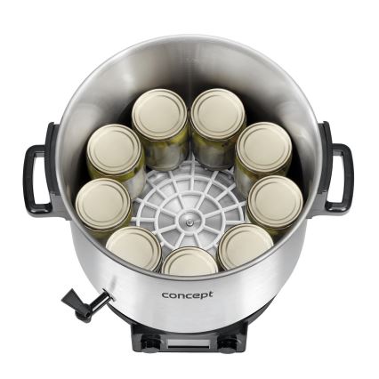 Concept ZH0040 - Уред за консервиране 27 l 2000W/230V неръждаем/черен