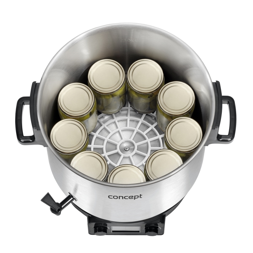 Concept ZH0040 - Уред за консервиране 27 l 2000W/230V неръждаем/черен
