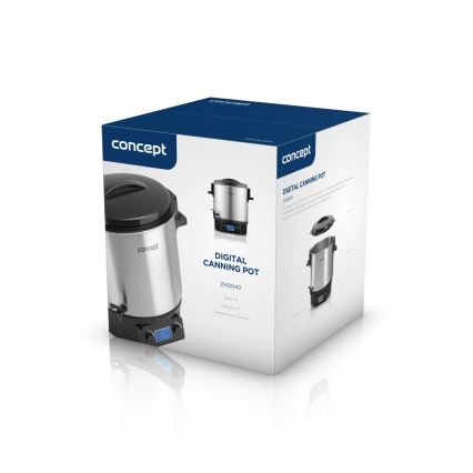 Concept ZH0040 - Уред за консервиране 27 l 2000W/230V неръждаем/черен
