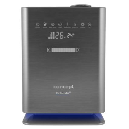 Concept ZV2021-  Овлажнител за въздух с ароматен дифузер PERFECT AIR SMART 4,6 l 110W/230V Wi-Fi антрацит + дистанционно управление