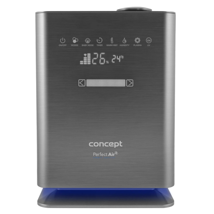 Concept ZV2021-  Овлажнител за въздух с ароматен дифузер PERFECT AIR SMART 4,6 l 110W/230V Wi-Fi антрацит + дистанционно управление