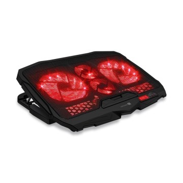 CONNECT IT CCP-2200-RD - Охладител за лаптоп 4x вентилатор 2xUSB черен/червен