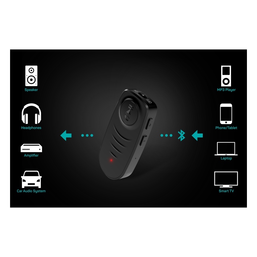 CONNECT IT CFF-4050-BK - Bluetooth audio приемник AUX 110 mAh