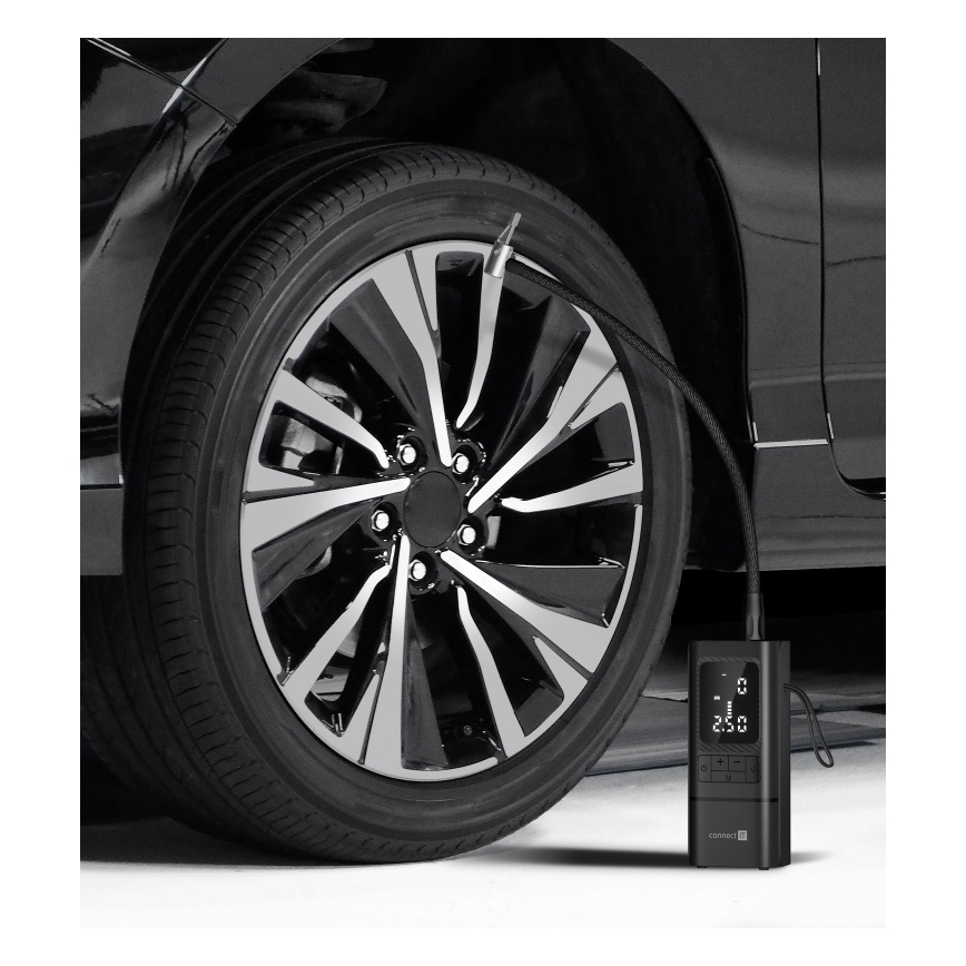 CONNECT IT CFF-4500-BK - Цифров джобен компресор AirFlow 80W/6000 mAh черен