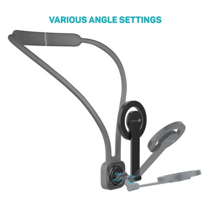 CONNECT IT CFF-6020-GY - Гъвкав магнитен държач за телефон за носене на врата, съвместим с MagSafe