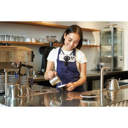 CONNECT IT CFF-6020-GY - Гъвкав магнитен държач за телефон за носене на врата, съвместим с MagSafe