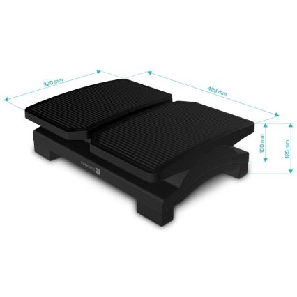 CONNECT IT CFH-4100-BK - Регулируема поставка за крака черен