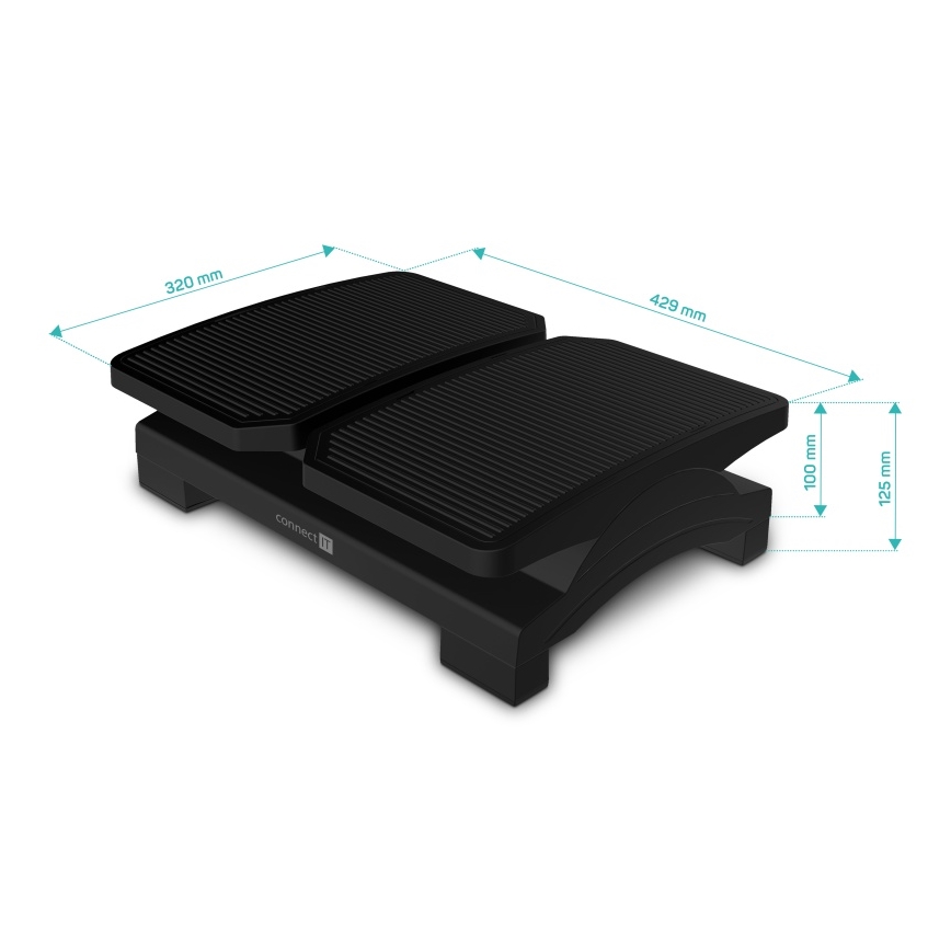 CONNECT IT CFH-4100-BK - Регулируема поставка за крака черен