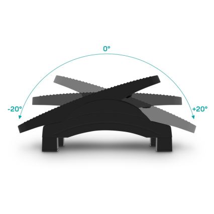 CONNECT IT CFH-4105-BK - Регулируема поставка за крака, черна